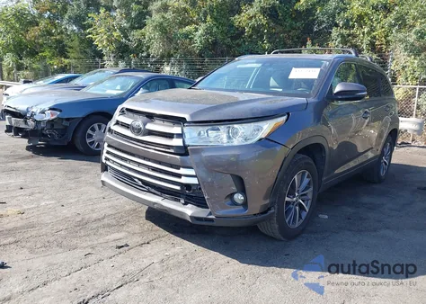 2018 Toyota Highlander Xle z USA, uszkodzony, nr VIN 5TDKZRFH7JS543957